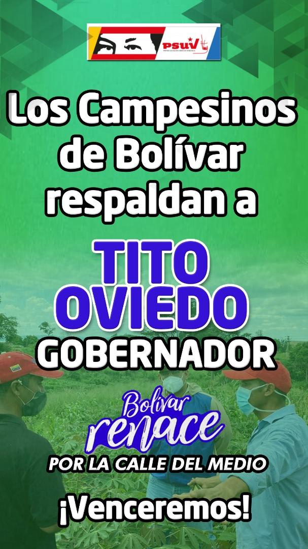 #TitoGobernador #VamosTito #HablaronLasBases @PartidoPSUV @dcabellor @NicolasMaduro @ConCiliaFlores @HectoRodriguez @OviedoPSUV @OviedoPSUV @CCBolivarRenace @comandosergioh