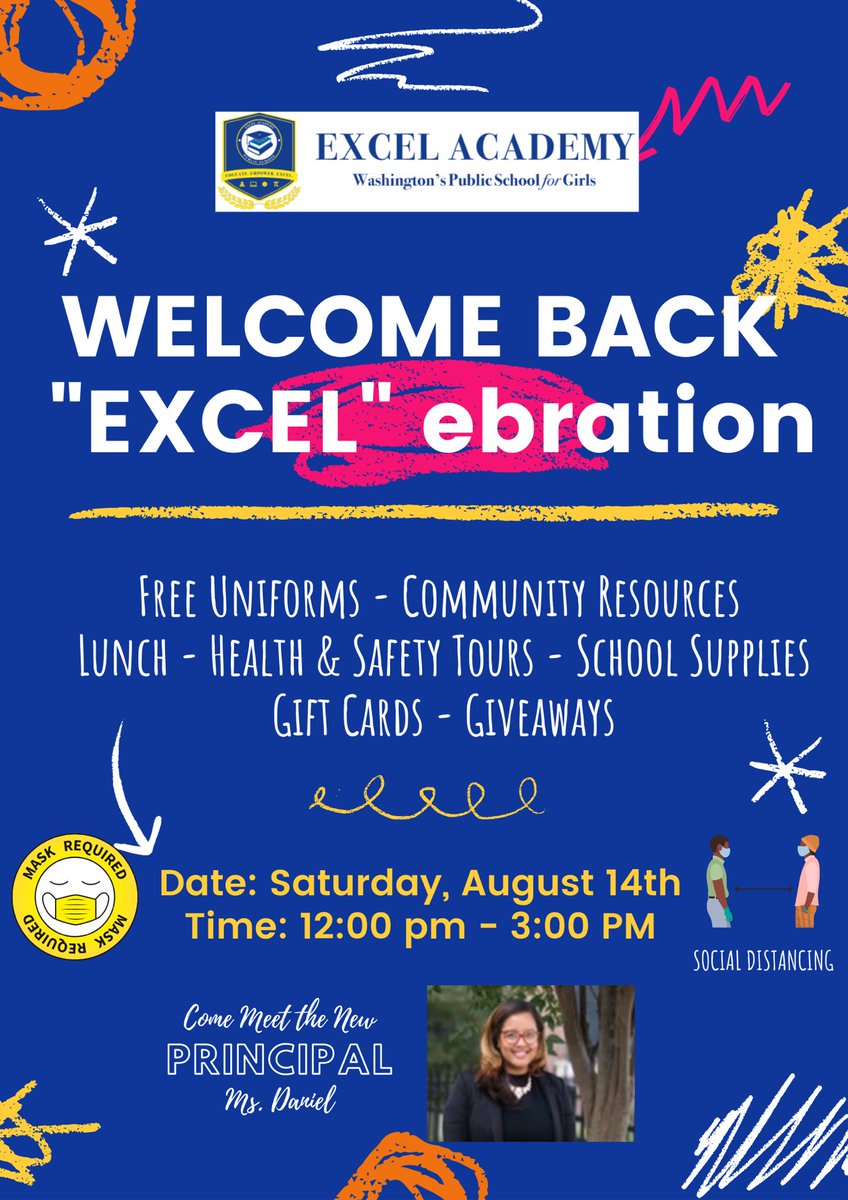 ExcelPrinDaniel's tweet image. Join us as we WELCOME BACK our girls! #EducateEmpowerEXCEL @ExcelAcademyPS @dcpublicschools