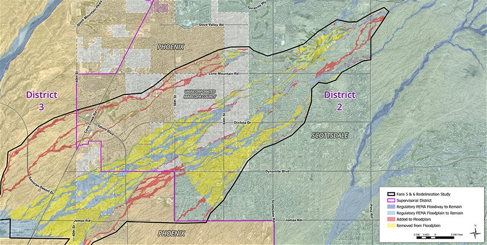 Maricopa County Floodplain Map The Flood Control District Of Maricopa County On Twitter: "Updated Mapping  And Technical Analysis Of Fans 5&6 Predicted A Much Smaller Area Prone To  Flooding Than Represented By The Existing Floodplain Boundaries.