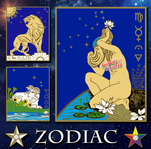 SavannaRedman's tweet photo. I had to censor Virgo today. 
LOL. The Goddess was showing too much.
#Astrology #enamelpins #Kickstarter #Goddess https://t.co/jLEaSWjD3w