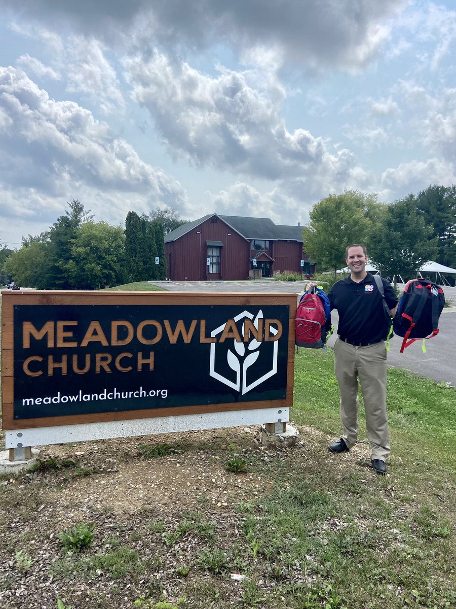 Wow! Thank you to Meadowland Church for the backpack donation!