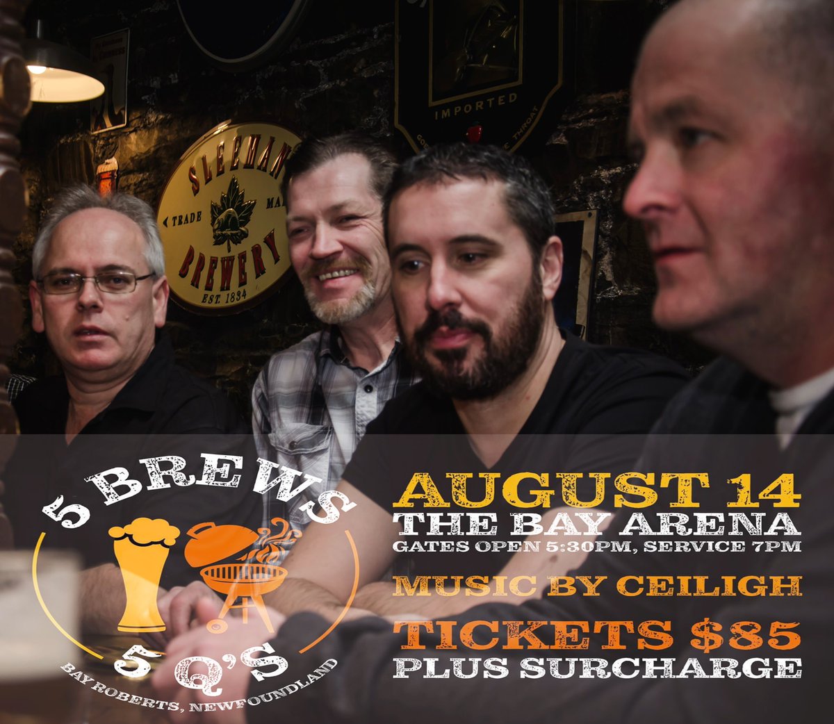This Saturday night we’re in Bay Roberts for their BBQ &amp; Brew night. 5 Brews &amp; 5 Q’s. Guaranteed to be a great night. <a href="/DelaneysRant/">Ron Delaney</a> <a href="/HospitalityNL/">Hospitality NL</a> <a href="/PamNParsons/">Pam Parsons - HarbourGracePortdeGrave</a>
