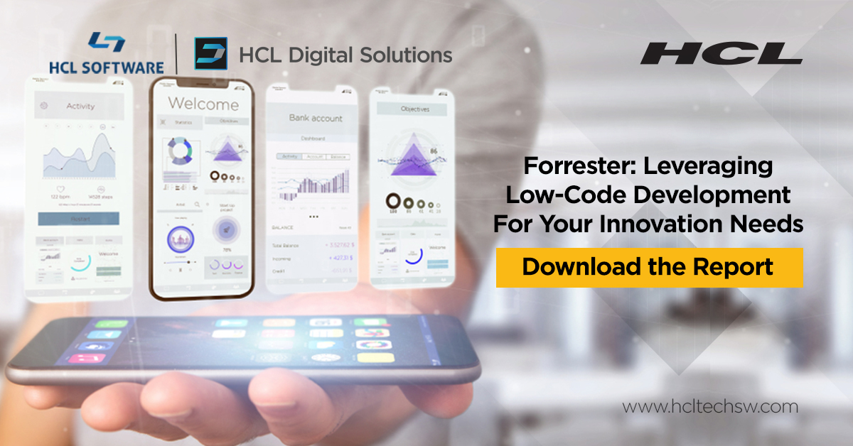 HCLDigital's tweet photo. Wondering how developer processes must align to meet increasing 📱innovation needs or how inherent challenges in skills &amp; compliance provide strategic potential for #lowcode capabilities?

Grab your free copy of this @forrester report &amp; get your answers: https://t.co/wXCqOo4yap https://t.co/TYYtpUZb3Q
