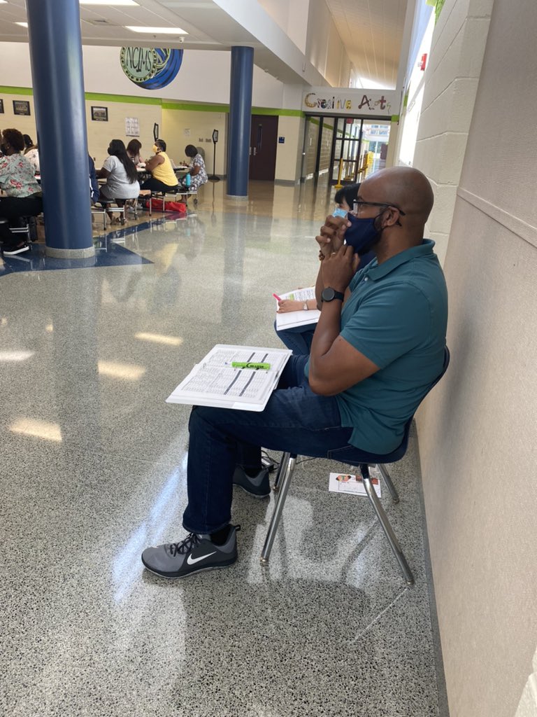 LaShandaCarver1's tweet photo. Vested in the school vision & an emphasis on “RESPECT”, the Titans are ready for The Great Comeback. Principal @GemetteM gave clear statements about expectations & the charge for the year. The vision is more than reading it, it’s LIVING IT! 💚💙 #NCIMS https://t.co/Qn7pge3QXB