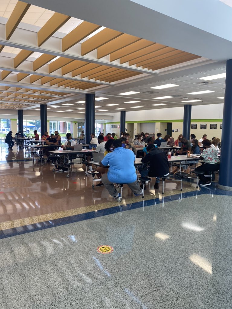 LaShandaCarver1's tweet photo. Vested in the school vision & an emphasis on “RESPECT”, the Titans are ready for The Great Comeback. Principal @GemetteM gave clear statements about expectations & the charge for the year. The vision is more than reading it, it’s LIVING IT! 💚💙 #NCIMS https://t.co/Qn7pge3QXB