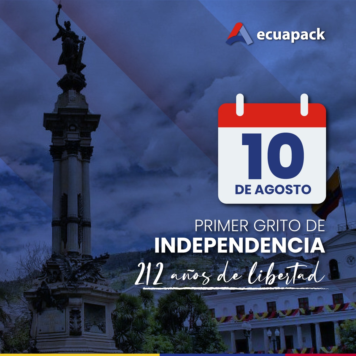 ECUAPACK's tweet photo. 🇪🇨 YO SOY ECUATORIANO 
¡SÍ SEÑOR! 🇪🇨

Hoy cumplimos #212 años de libertad 🥳 y nosotros lo celebramos ¡llenos de descuentooos! 🤩🥳🤪
¡Visítanos en nuestros puntos de venta! 

#empacadorasalvacío #empácalotodo #elempaque #maquinaria #fundas #promociones #10deagosto #independencia https://t.co/CANWmGTVcD