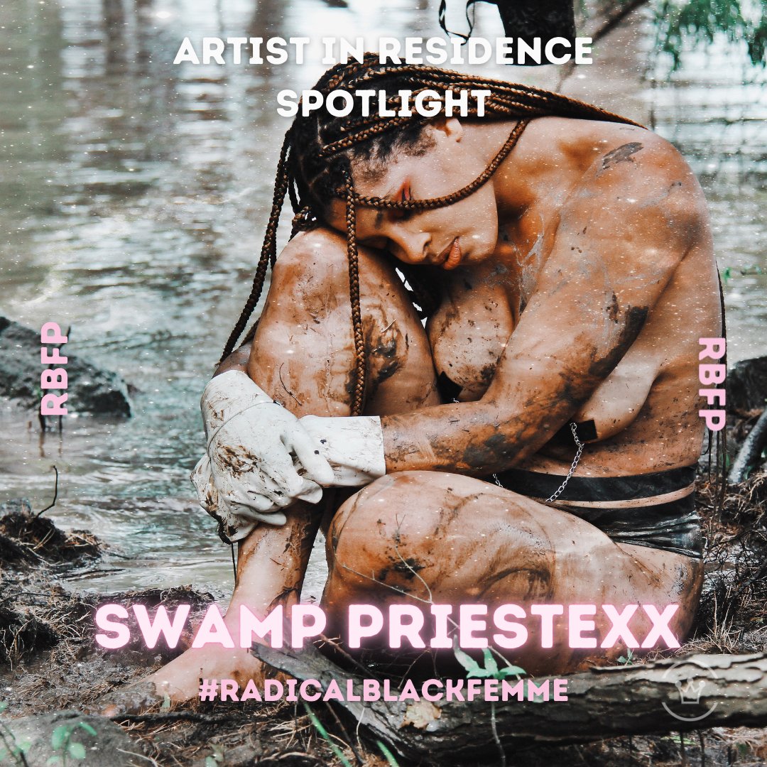 SoloMagicOrg's tweet photo. 🗣MEET THE ARTIST currently activating their #RadicalBlackFemme residency!

SWAMP PRIESTEXX (they/them) is an anti-disciplinary artist, scholar, and Femme Thug Daddy from Sunflower, Mississippi who is most concerned with building utopias for black, trans, and gender variant com https://t.co/zYonwhe1QY