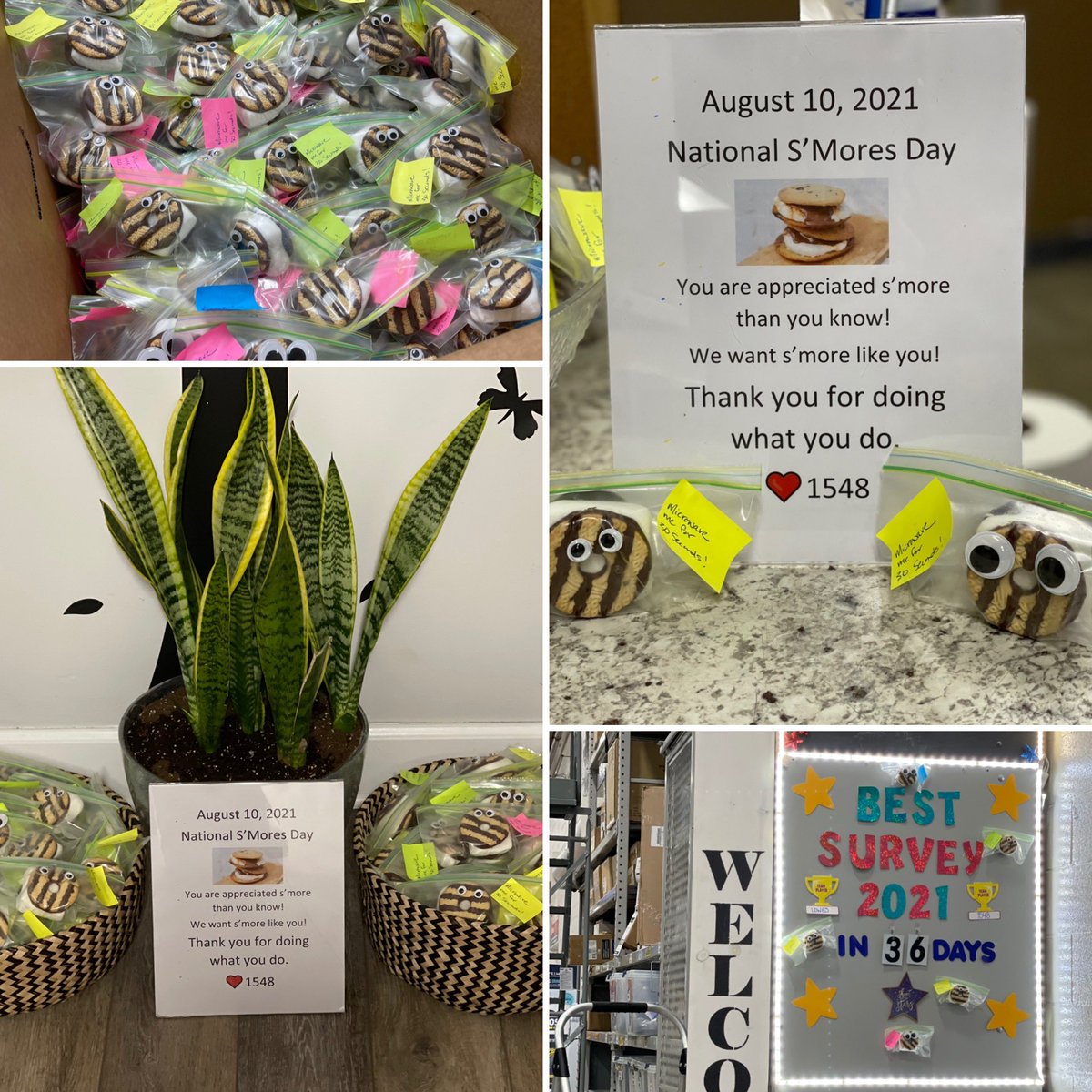 National S’Mores Day 
Celebrating here at Lowe’s Store 1548