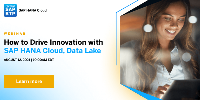 gerddanner's tweet photo. Join this #webinar to learn how SAP HANA Cloud’s data lake component can be used to solve the challenge of data growing at an alarming rate. Register today! https://t.co/WIn5WPRzl2 https://t.co/n9ndbD3Rol