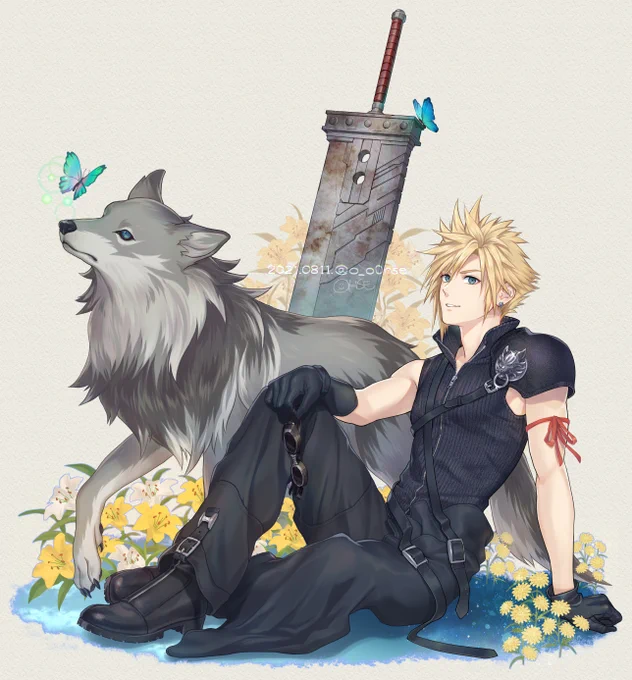 クラウドさんお誕生日おめでと～!✨🎉
リメイクでさらに好きになりました!

#CloudStrife
#クラウド誕生祭2021 
#クラウド誕生日
#HappyBirthdayCloud 