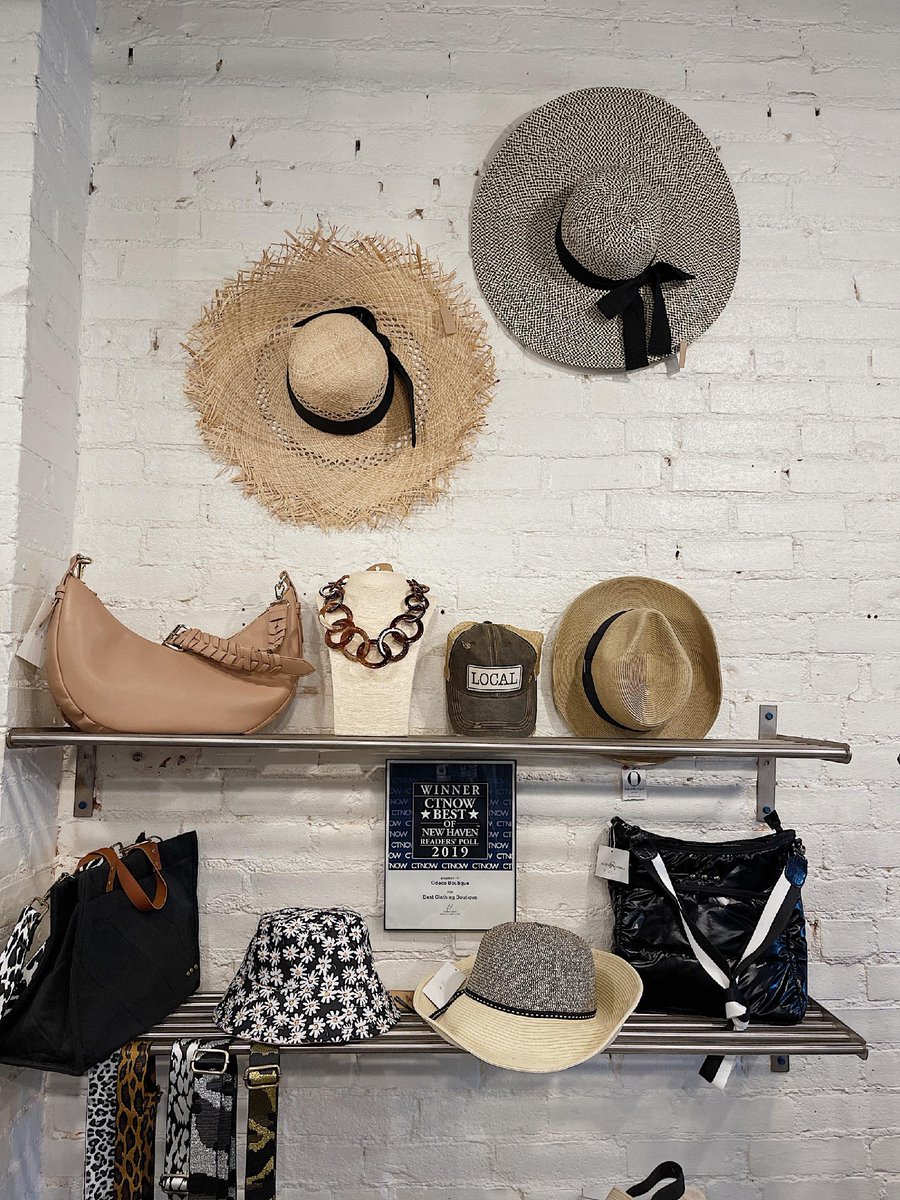 So many hat styles are in! protect your scalp, neck &amp; face and look fabulous doing it! #shopodeon  #odeonboutique #newhavenct #westvillevillage  #ilovenewhaven #westvillect