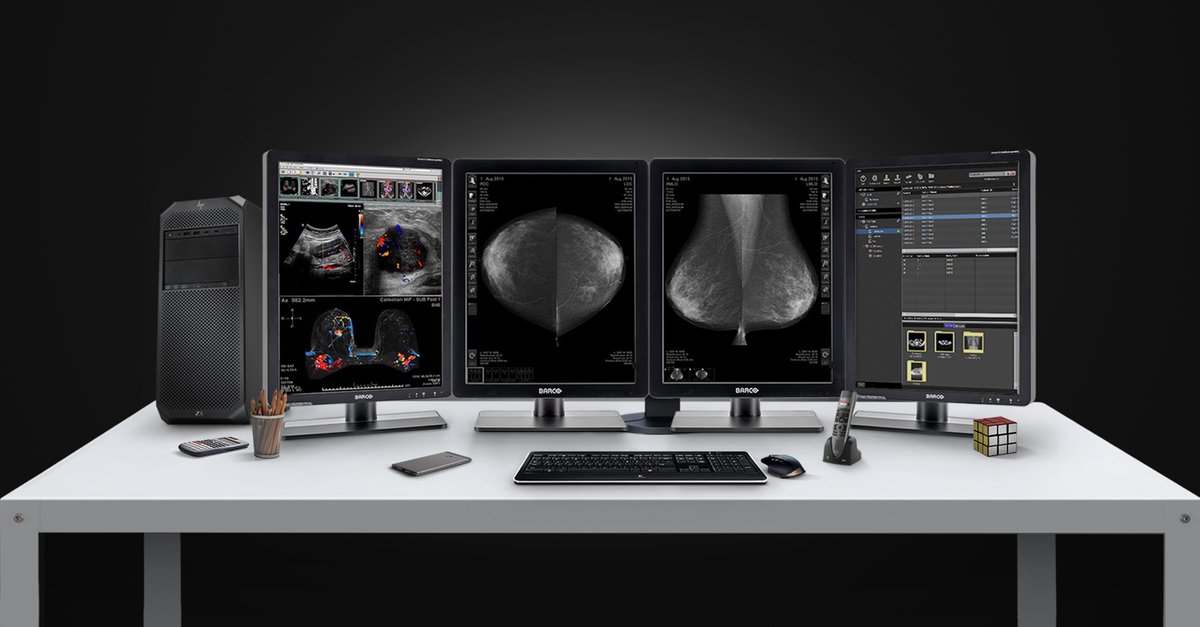 monitorsdotcom's tweet photo. Complete #PACS Reading Station Bundles have everything you need to get up and running immediately. This includes a pair of general #radiology or #mammography monitors paired with the appropriate #workstation, dictation microphone, and worklist display #monitors. https://t.co/x0MPqoGrIp