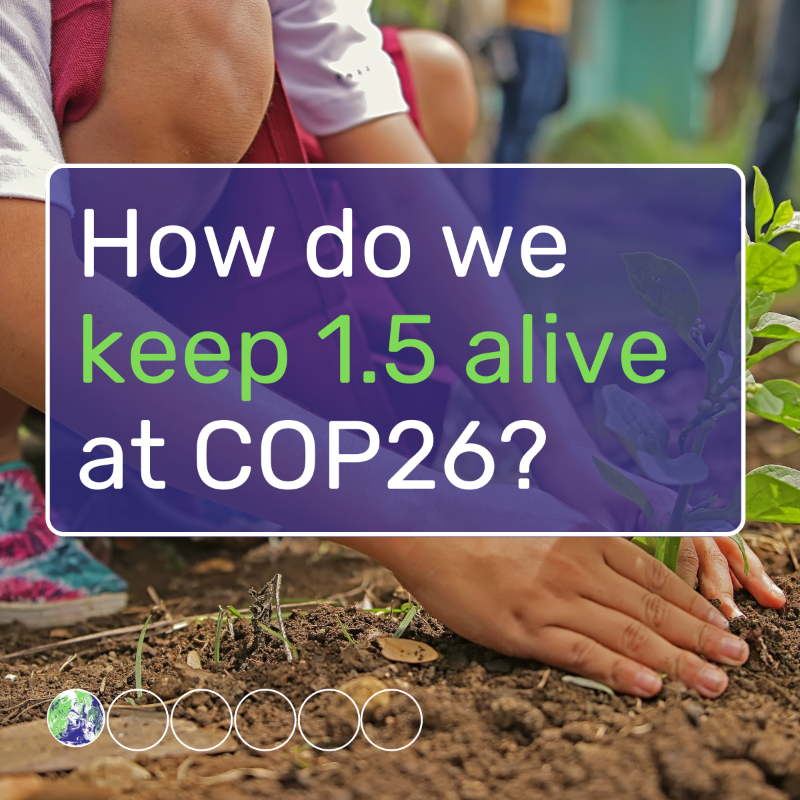 COP26's tweet photo. The next decade is decisive. 

We must follow the science and embrace our collective responsibility to keep the goal of 1.5°C within reach.

But how do we keep 1.5 alive at #COP26? 👇

#TogetherForOurPlanet | #ClimateAction