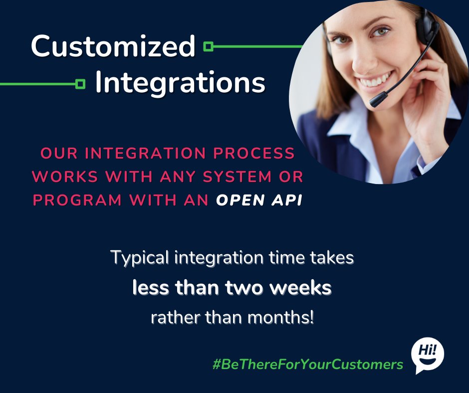 botsplash_'s tweet photo. We're proud to offer custom integration solutions!

Interested in scheduling a demo? 
https://t.co/iKHDsbyieV

More popular integrations. 
https://t.co/u6wAMagOWc
--
#Botsplash #Integrations #ConverseToConvert #BeWhereYourCustomersAre #BeThereForYourCustomer #AlwaysBeCompliant https://t.co/o63K6fp5XP