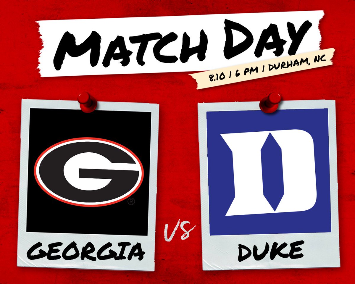 👋 Hey, we’re back! 

Our 2021 season opens tonight with an exhibition at <a href="/DukeWSOC/">Duke Women's Soccer</a>!

🕧 6 p.m. ET
📍 Koskinen Stadium - Durham, N.C.
📊 gado.gs/7ds

#GoDawgs 🐾