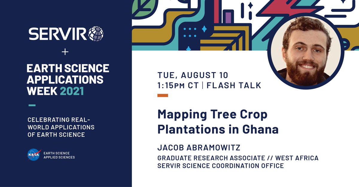 Hold on for more Earth science hype! Check out some of our flash talks  in the Applications Symposium this afternoon, including crop mapping in #Ghana 🇬🇭 <a href="/AgrhymetInfos/">AGRHYMET CCR-AOS</a> <a href="/CERSGIS_GH/">CERSGIS GH</a> 

➡️bit.ly/AppSciWeek (Symposium Track 2)