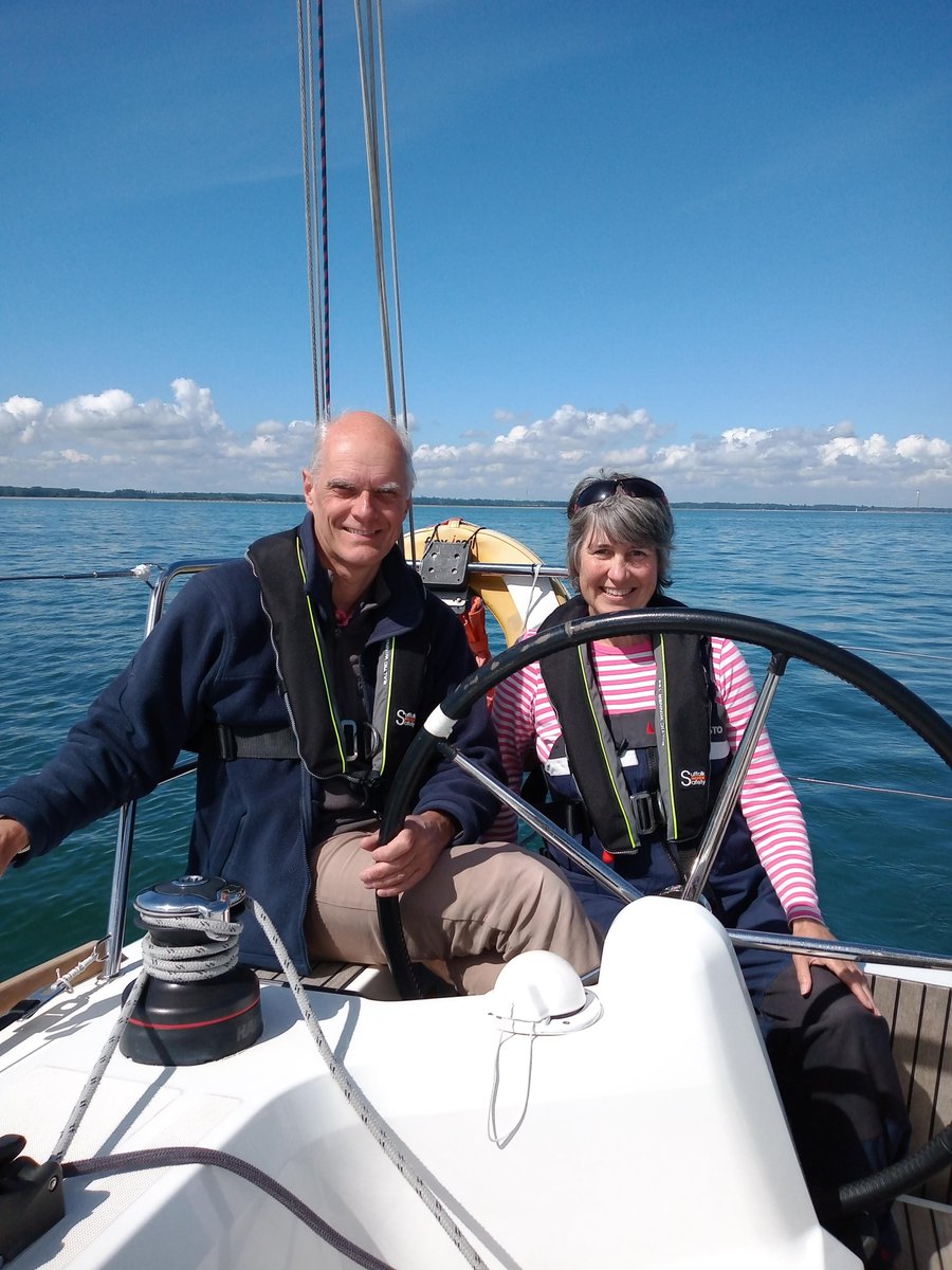 Glyn &amp; Sally are sadly leaving FlexiSail after 5.5 years:
"Thank you to the whole Flexisail team for teaching us to sail, maintaining Pickle so competently, to Richard &amp; Sue for going the extra mile &amp; enabling us to keep sailing during most of a global pandemic"
We will miss you!