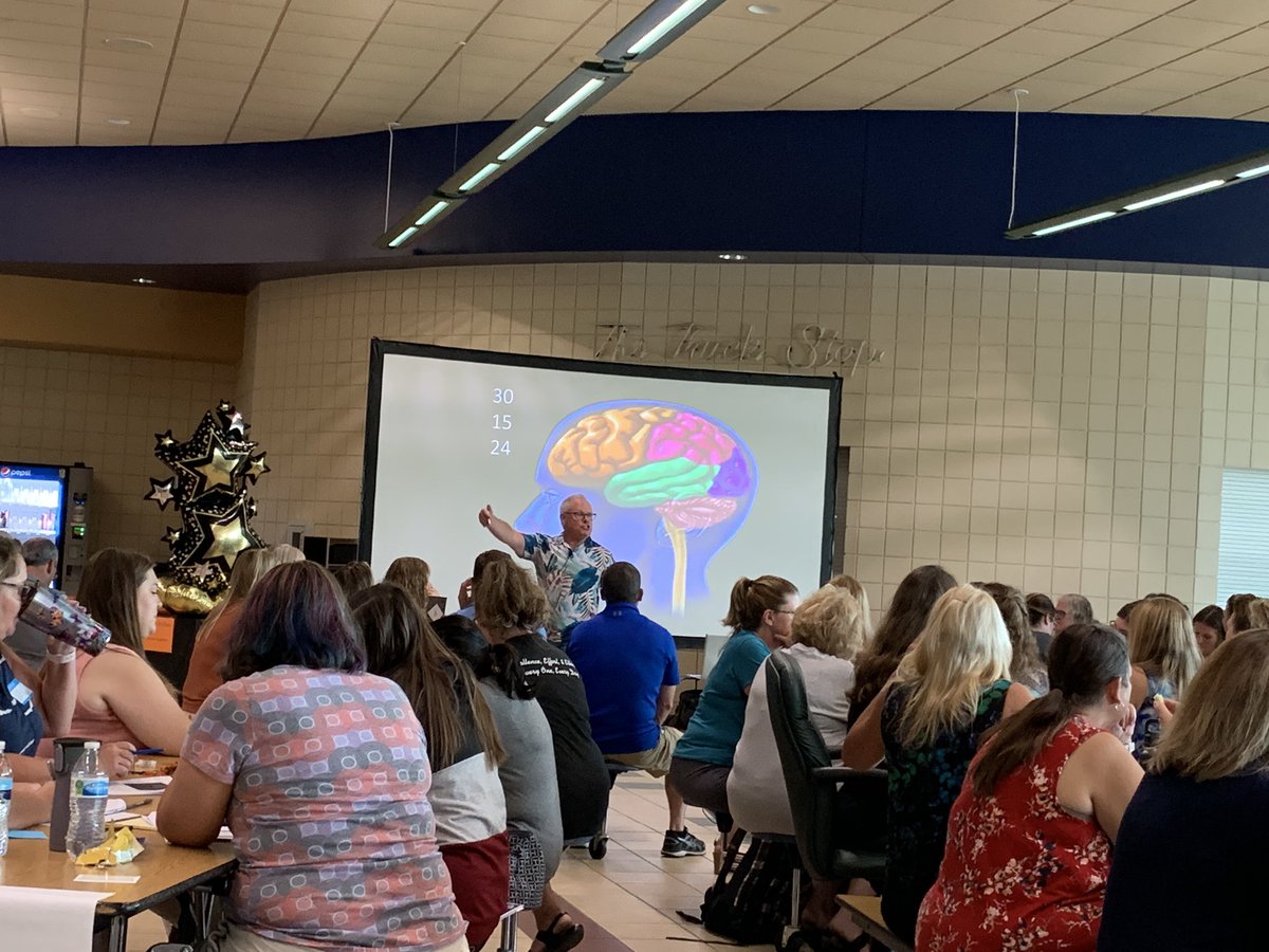 Learning with staff from Dr. Cash on best assessment practices. Love digging into brain science! How do you emotionally engage your students in the first 30 seconds? #TruckerPride <a href="/PegMischler/">Peg Mischler</a>