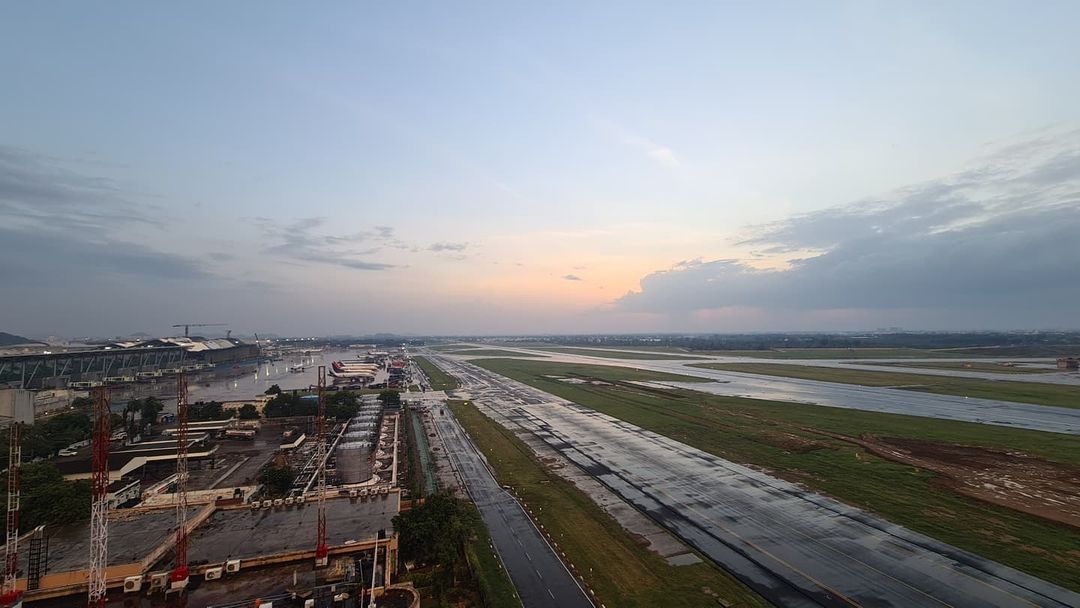 Chennai Updates on Twitter "View of Chennai Airport from ATC Tower