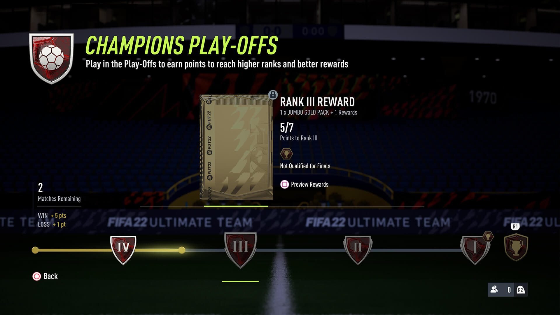 champions playoffs fifa 22