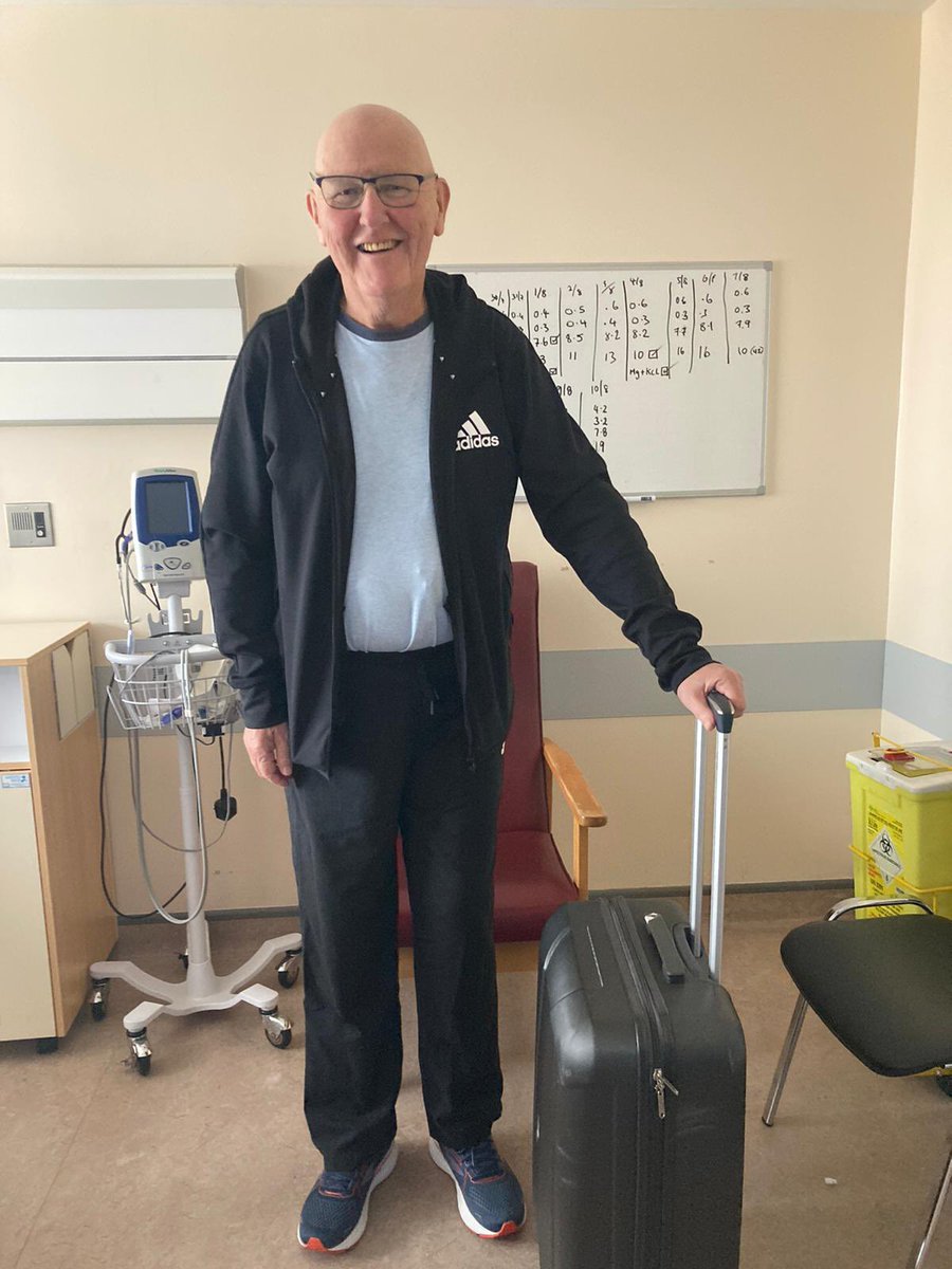 jdurkan91's tweet photo. After months of treatments, isolation, and a transplant my Dad gets to leave the hospital today to start his next stage of recovery.

I couldn’t be prouder of him.

#BoneMarrowAwareness https://t.co/9eRfkTpuE9