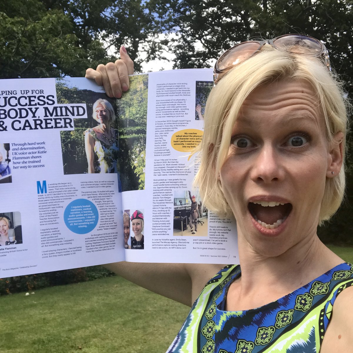 Hey, #voiceover people! Got your copy of <a href="/TheBuzzVOMag/">The Buzz Magazine</a> yet? It's the only #VO #magazine in the world, published by <a href="/NetworkVO/">The VO Network</a> 🎤
I've written an #article for the new edition about Shaping Up for #Success 😊 I'm #grateful to share my #story and hopefully #inspire you, too.