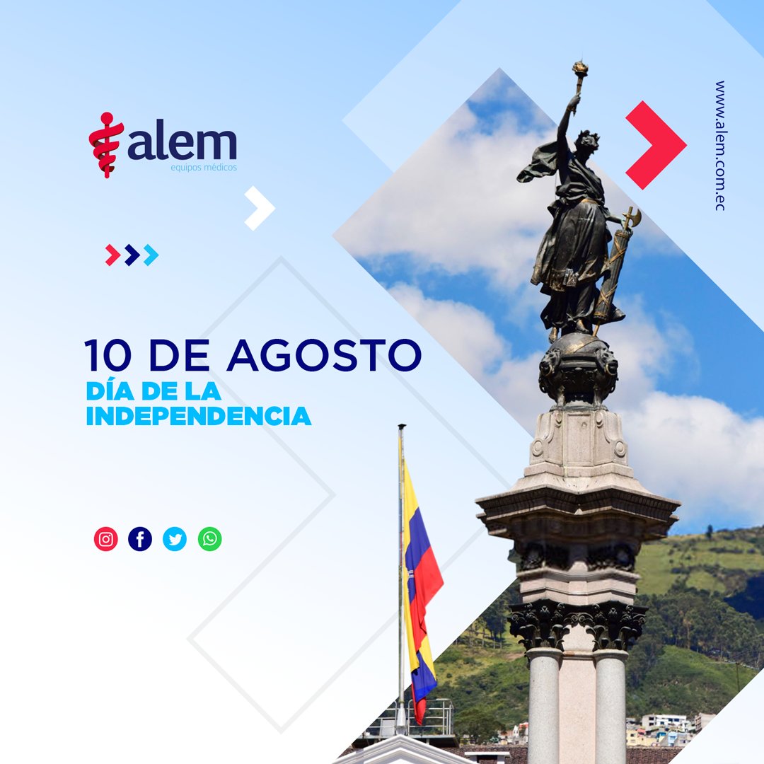 AlemEcuador's tweet photo. Dia de la independencia 🇪🇨

El 10 de agosto de 1809, se marca el proceso definitivo de independencia en #Ecuador, antes conocida como la Real Audiencia de Quito. La historia libertaria de nuestra nación, nos invita a trabajar por el bien común con civismo
#diadelaindependencia https://t.co/kjFTAiOmxD