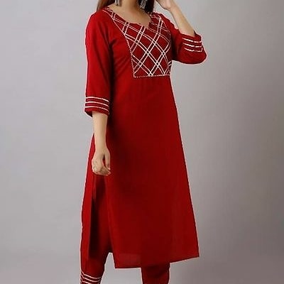 SubhradeepCha15's tweet photo. Rayon Elegant Kurta With Pant Gotta Patti Style

Fabric: Rayon
Type: Kurta Bottom Set
Style: Gota Work
Design Type: Straight
Sizes: S (Bust 36.0 inches), M (Bust 38.0 inches), L (Bust 40.0 inches), XL (Bust 42.0 inches), 2XL (Bust 44.0 inches) https://t.co/pojn7k1Lpx