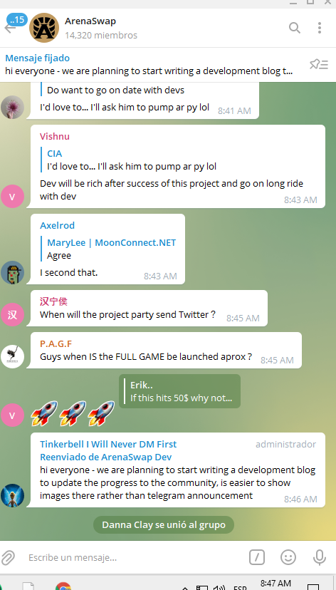 Crypto_danna's tweet photo. @bsc_daily @arenaswap Fantastic Giveaway thanks for the generous opportunity to participate. 🙏
 @arenaswap &amp; @bsc_daily 

LIke, RTF &amp; Followed ✅

My Friends
@manvenz
@Carlos949393226
@Sandraseijas8
@aquihayplatica
 Telegram Crypto_danna

 #ArenaSwap $ARENA $PYRAM #NFT #BSCDaily https://t.co/TOBCIAsVlk