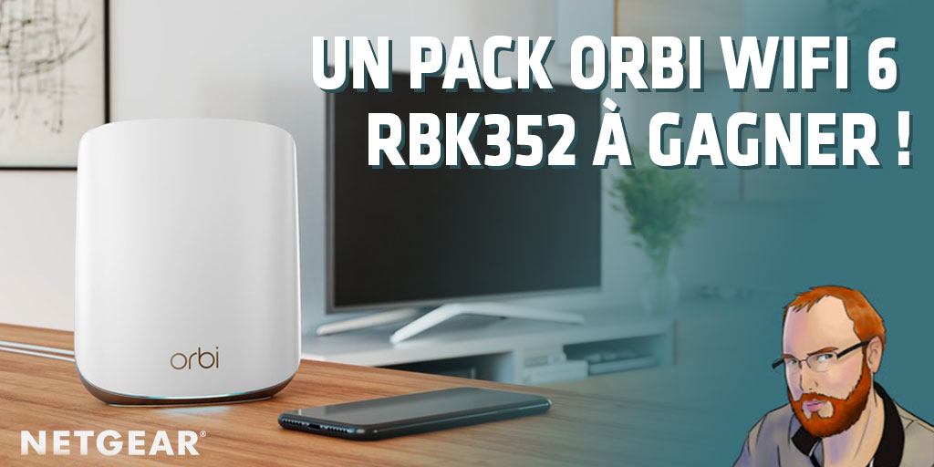 📶  Besoin de booster ton réseau ?  🚀
<a href="/Aurelien_Sama/">Aurélien_Sama</a> et NETGEAR France te proposent de tenter ta chance pour gagner un Orbi WiFi 6 RBK352 ! 🎁 
Pour participer 👉  bit.ly/37iOXLv
🍀  Bonne chance !