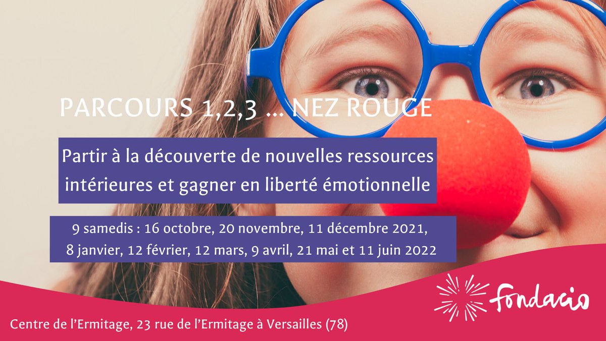 Partez à la découverte de nouvelles ressources intérieures avec ce parcours #inédit ! 🤡

Exprimer vos #émotions en alliant #créativité et travail personnel💡. "Un véritable état de #jeu avec soi-même mais aussi avec l’autre"🙏

Pour en savoir plus ➡fondacio.fr/fondacio/spip.…