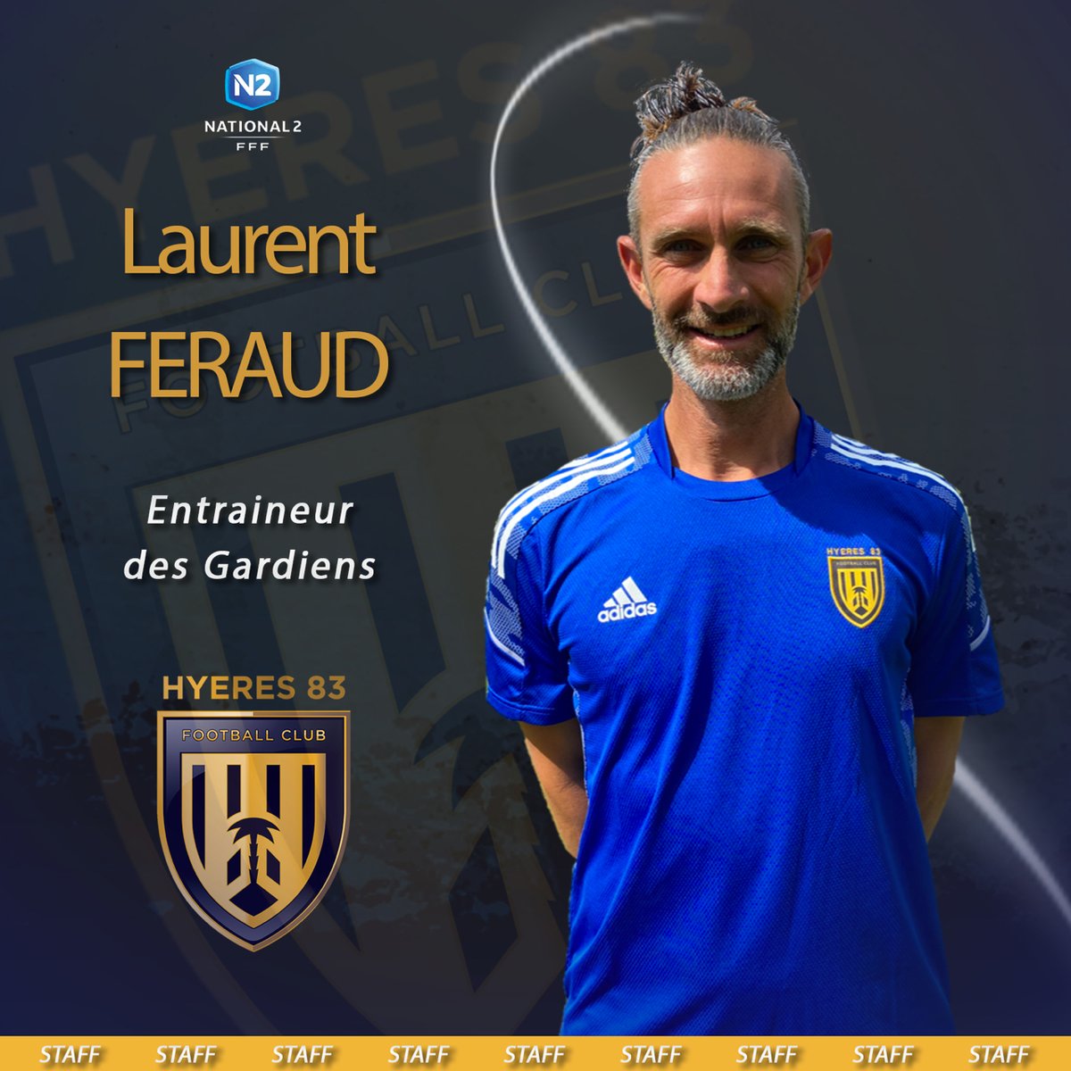 Fidèle au Hyères Football Club depuis 2002, c’est en tant qu’Entraineur des Gardiens que Laurent FERAUD fera parti du staff pour la saison 2021/2022 ! 

#hyeres83 #hyeres #footballclub #football #staff #sportif #equipe #entraineurdesgardiens