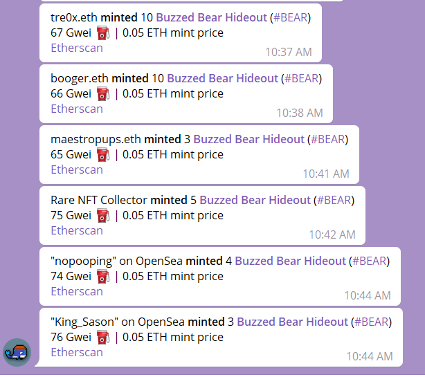 uniwhalesio's tweet photo. 📣NFT Whales 2.0 is live!!

⏳Catching all NFT mints in 𝒓𝒆𝒂𝒍-𝒕𝒊𝒎𝒆.

📰Curated addresses list of top NFT traders and collectors by @gmoneyNFT 

⛽️ Each mint shows Gwei and total ETH spent.

👉Sign up at https://t.co/N8zGp2wJQg (16000 UWL required) https://t.co/G4lkH5f878
