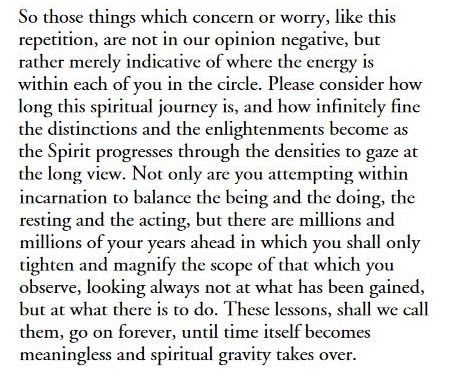 ll_research's tweet photo. "Not only are you attempting within incarnation to balance the being/doing… but there are millions of your years ahead in which you shall only tighten &amp; magnify the scope… looking always not at what has been gained, but at what there is to do."

https://t.co/MSnpjQt6aR https://t.co/9VT8lIvLEU
