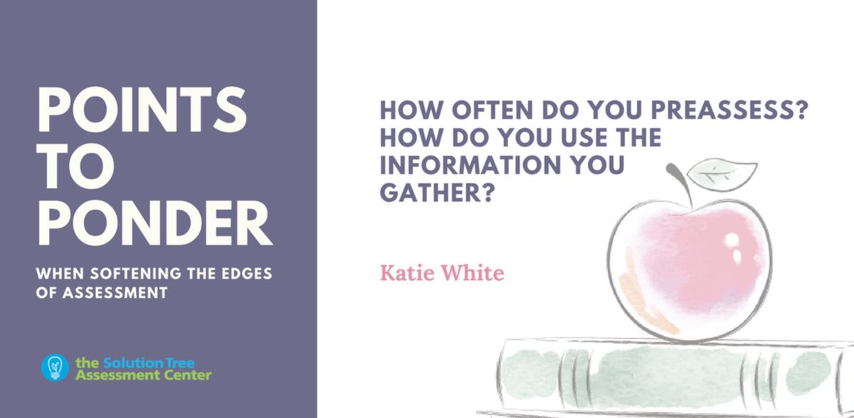 Sometimes the best preassessment is a conversation. Check in w/learners to discover strengths (acknowledge those right away) &amp; areas where readiness might need to be addressed. Try preassessing in new ways: collaborative, visual, audio, generative. solutiontree.com/softening-edge…