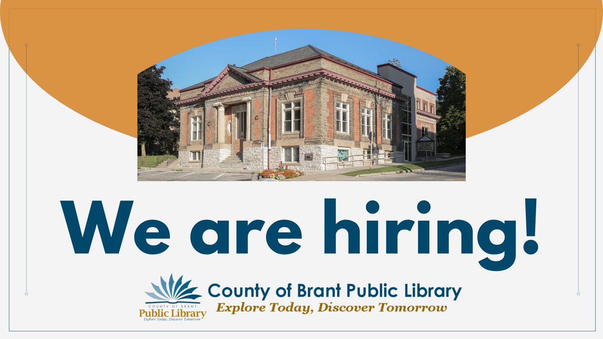 brantlibrary's tweet photo. #CallingAllStudents! We're hiring Student Pages for the following library branches:
📚 Burford Branch (1 position available)
📚 Paris Branch (2 positions available)
Visit us at https://t.co/l2vRSsCgLm to learn more!
#BrantLibrary #BrantCounty #BrantTeens #LibraryJobOpportunity https://t.co/mElxkVkgz0