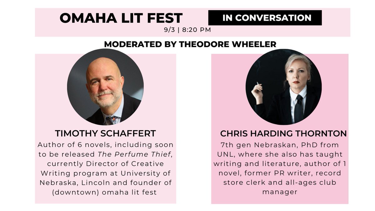 OmahaLitFest's tweet photo. Meet our readers! Schedule, details and more at https://t.co/SvgazlcoOg https://t.co/5K5jsg8HQZ