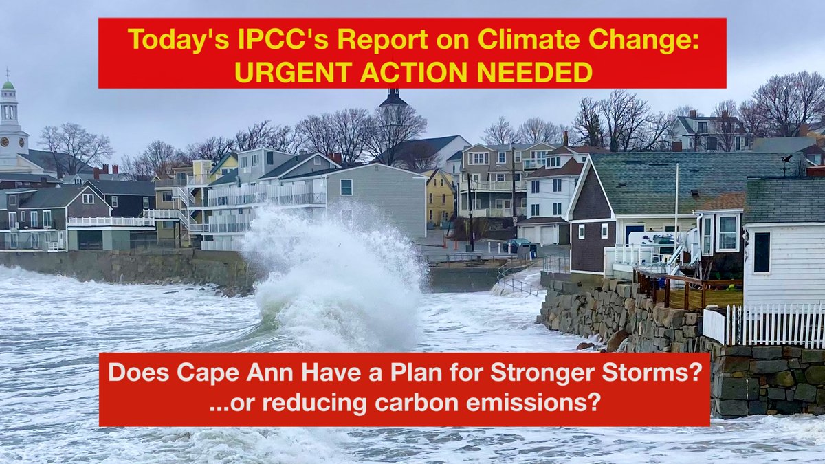 capeannclimate's tweet photo. Climate change is happening faster and with more devastating impacts than earlier predicted according to today's report by the Intergovernmental Panel on Climate Change (IPCC). Do you think Cape Ann needs a strategic climate action plan?
Photo: Front Beach, Rockport, last winter https://t.co/YWdg4JER8N