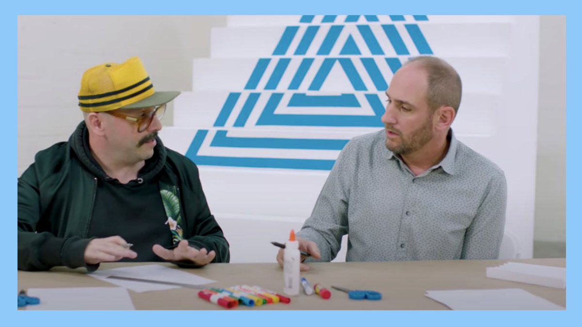 Time to get creating! Like Tim and Dan from ⁦⁦<a href="/okgo/">OK Go</a>⁩ your students can create their very own optical illusion, an accordion fold. To check it out: okgosandbox.org/the-writings-o…