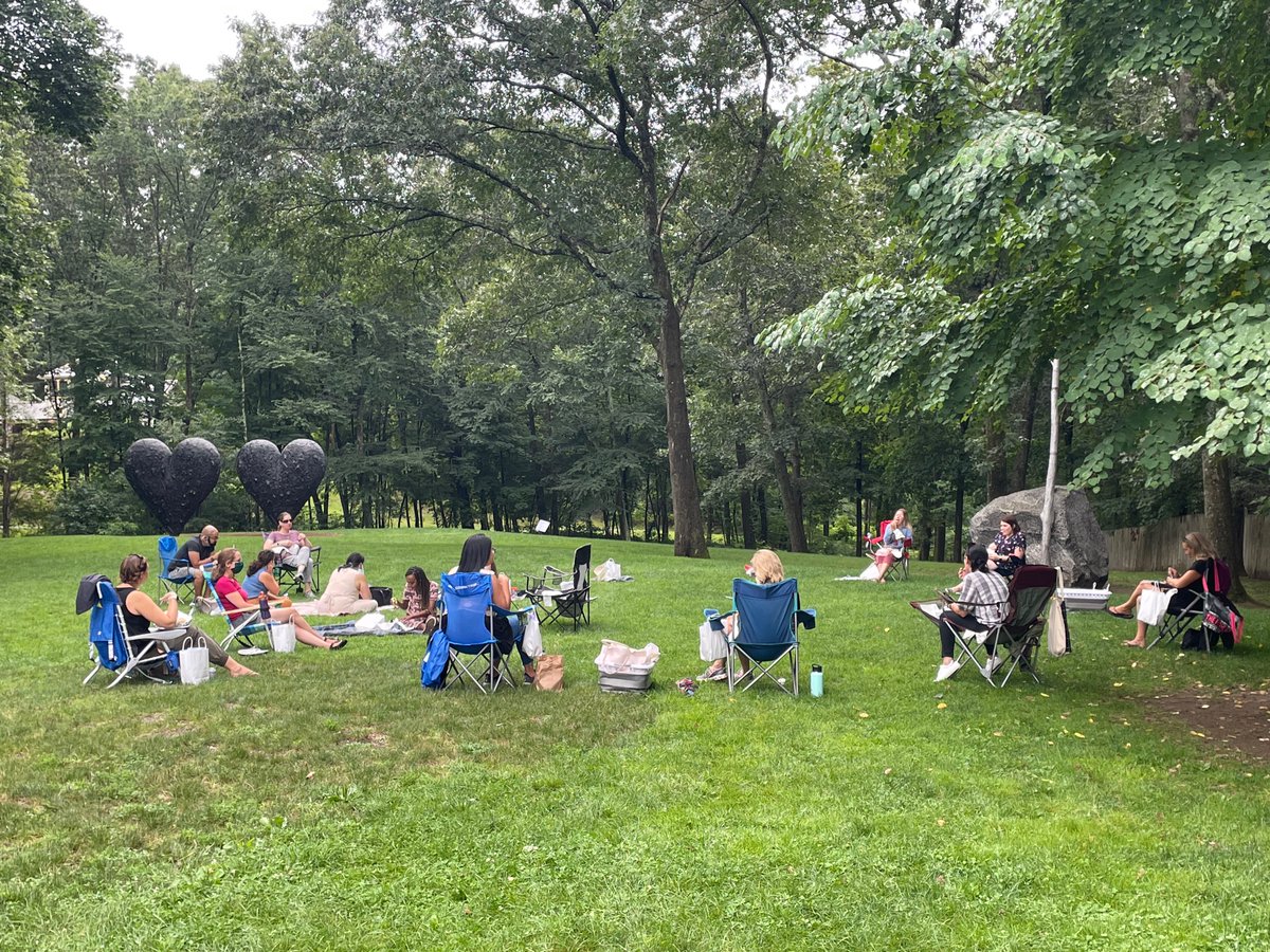So good to have the @highlanderinst team back together in person for the first time since March 2020. Gorgeous grounds <a href="/deC_museum/">deCordova</a> offering us time to relax, reflect and reconnect before heading into what is sure to be another dynamic and uncertain year ahead.