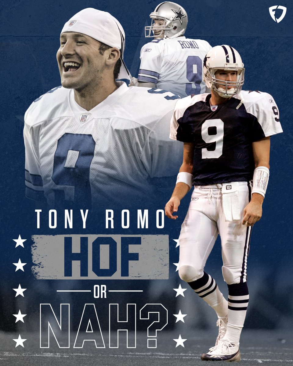 FanDuel's tweet image. Is Tony Romo a HOFer? 🧐

RT: Yes
Like: No