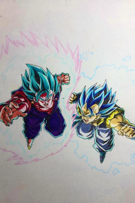 途中経過です!✨
後は背景で完成です😊
 #イラスト   #ドラゴンボール
  #模写 