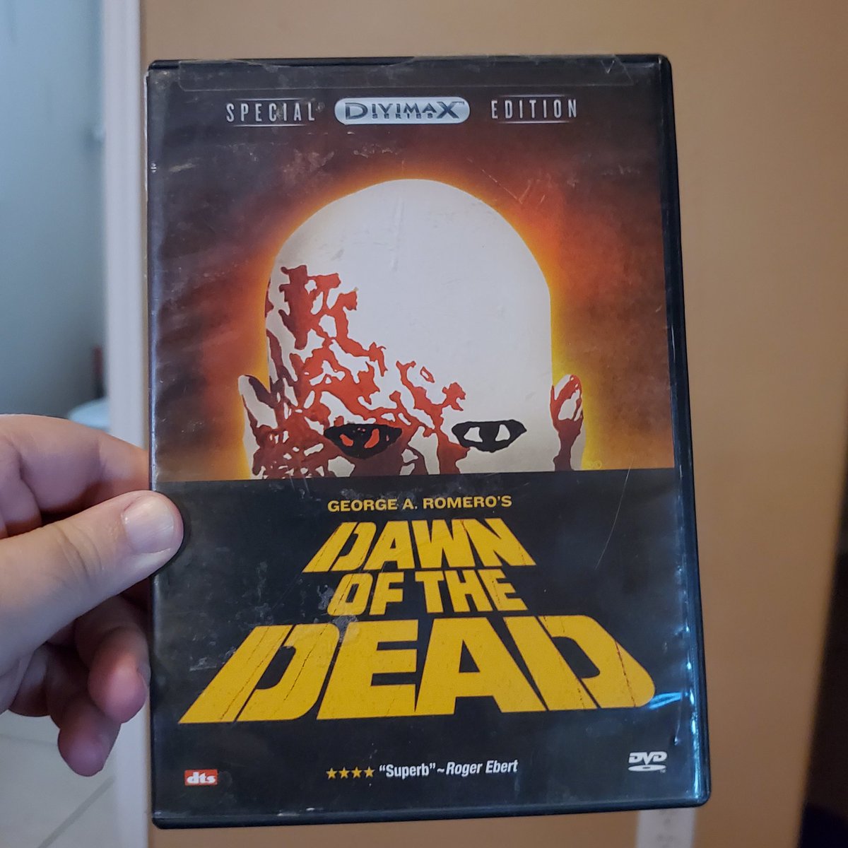 Corgofthedead's tweet photo. Day of the Dead-1985 One of the best horror movies ever and Romero refused to bend to producers &amp; make it R rated, he lost most of his funding &amp; kept it unrated &amp; because of that we got this beauty. They also lost the ability to refrigerate the pig guts so they were smelling. https://t.co/Ns25cxEdJd