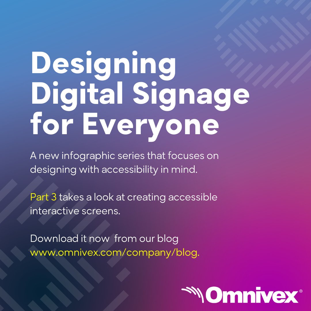 Omnivex's tweet image. We have officially released parts one through four of our #AccessibilityInDesign series 🙌 Today we take a look back at interactive design discussed in part three. omnivex.com/company/blog/a…