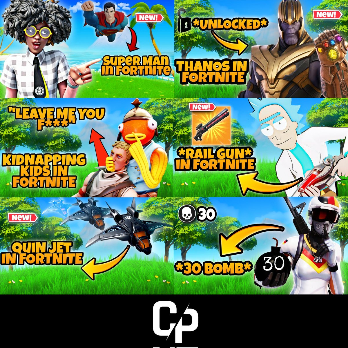 CP_Dzns's tweet image. 🎨| Looking For Clients To Work With As A Thumbnail Designer! 

Can Provide You With All Sorts Of Thumbnails :
- Irl 
- Fortnite (Content as well) 
- Other Games 

Support Appreciated! ❤️♻️