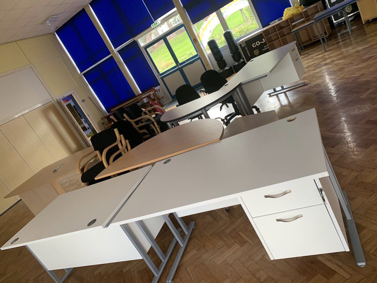 WestBoldPrimary's tweet photo. Huge thank you to @WorkCast and the Leighton Group for a massive donation of tables, chairs and sofas. It’s been a busy day for many of our staff to get it transported but will make the school environment far better for both children and staff a like. 👍#workcast #leighton https://t.co/Rd0a4tgrb1