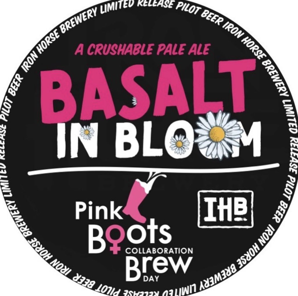IronHorseBeer's tweet photo. Join Rikki at Pretty Fair Beer tomorrow (Wed 8/11) at 7pm for a tasting of our 2021 @pinkbootsbeer collab brew Basalt In Bloom! #pinkbootssociety #pilotbeer https://t.co/xk5Bygarxb