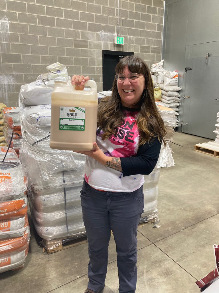 IronHorseBeer's tweet photo. Join Rikki at Pretty Fair Beer tomorrow (Wed 8/11) at 7pm for a tasting of our 2021 @pinkbootsbeer collab brew Basalt In Bloom! #pinkbootssociety #pilotbeer https://t.co/xk5Bygarxb