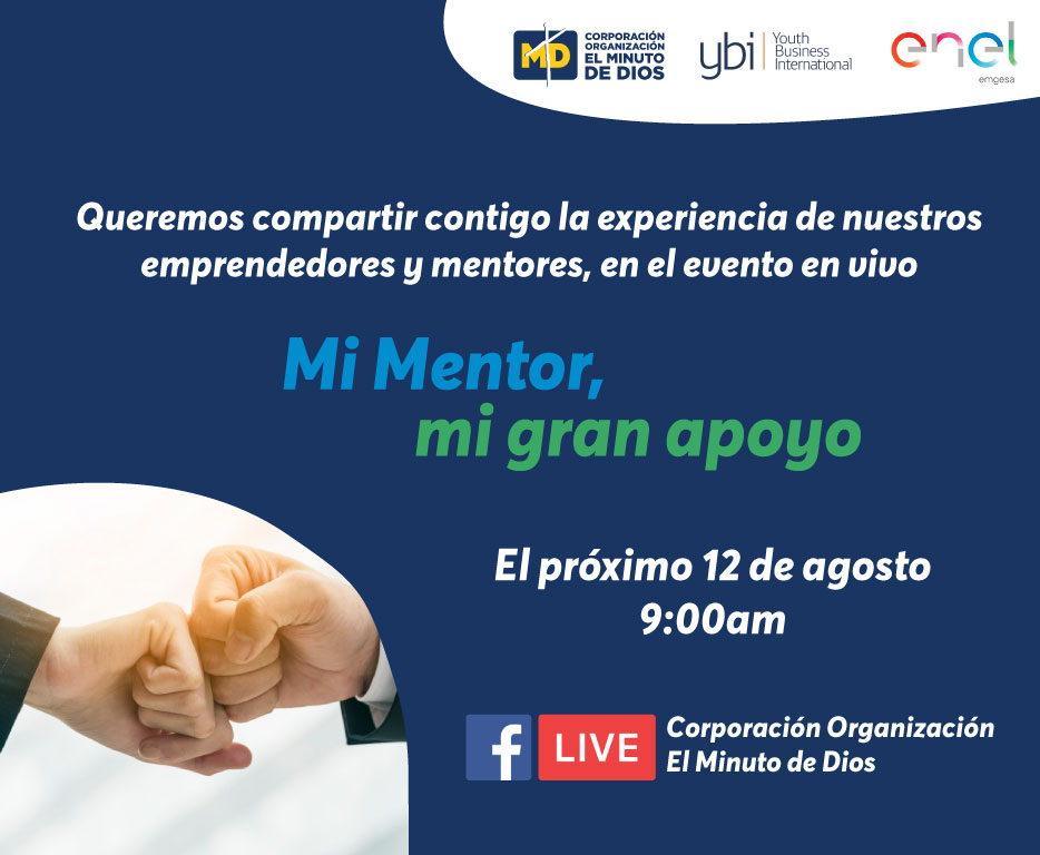 This Thursday, <a href="/MinutodeDios/">Corporación Organización El Minuto de Dios</a> will host an event where entrepreneurs in Colombia will share their stories alongside the volunteer mentors from <a href="/EnelGroup/">Enel Group</a> who have accompanied them over the last three months. This is part of a <a href="/YouthBizInt/">Youth Business International</a> project in 4 countries. #SOSMentoring