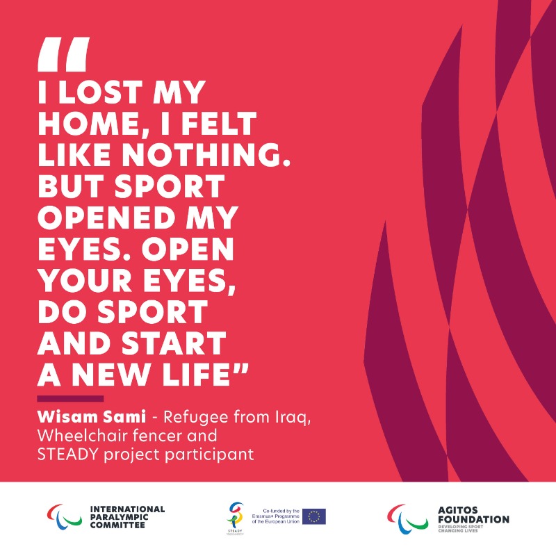 Paralympics's tweet photo. @STEADY_project can support any institution or individual in establishing and normalising access to Para sport for refugees and asylum seekers with and without disabilities. 

Become part of the project and get in touch with the #STEADYProject team: https://t.co/FHsqVZl9TG